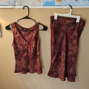 NWT Alfani Silk Top and Bottom Bundle Top 6P Bottom 8P